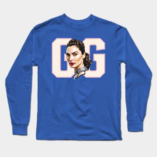 Gal Gadot Comic style anime design by ironpalette Long Sleeve T-Shirt